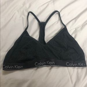 Calvin Klein thin strap racer back bralette